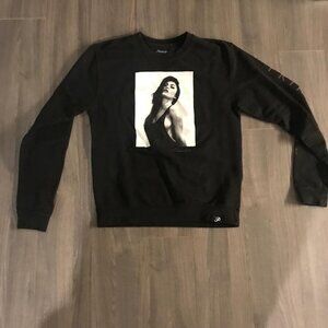 Primitive Apparel Sexy Portrait Black Crewneck Sweater Men's Size Small